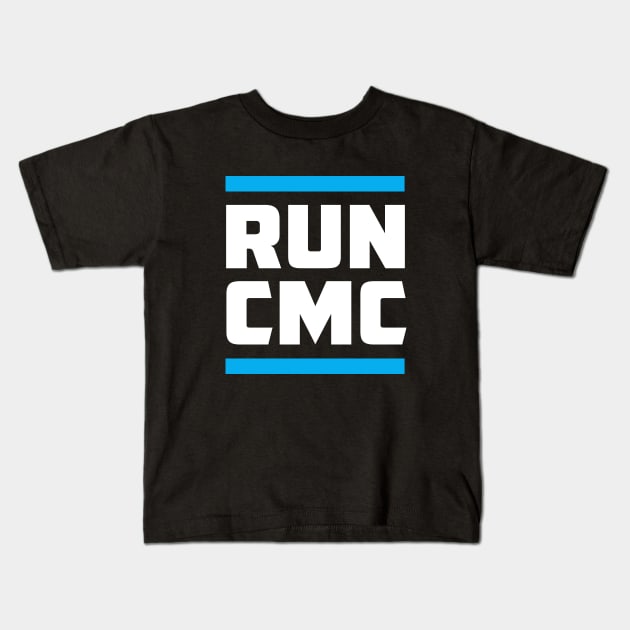 Carolina Panthers - RUN CMC Kids T-Shirt by evermedia